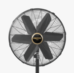 MEFCO VIP Pedestal Fan  24" AC 220 Enameled Silver - Image 2